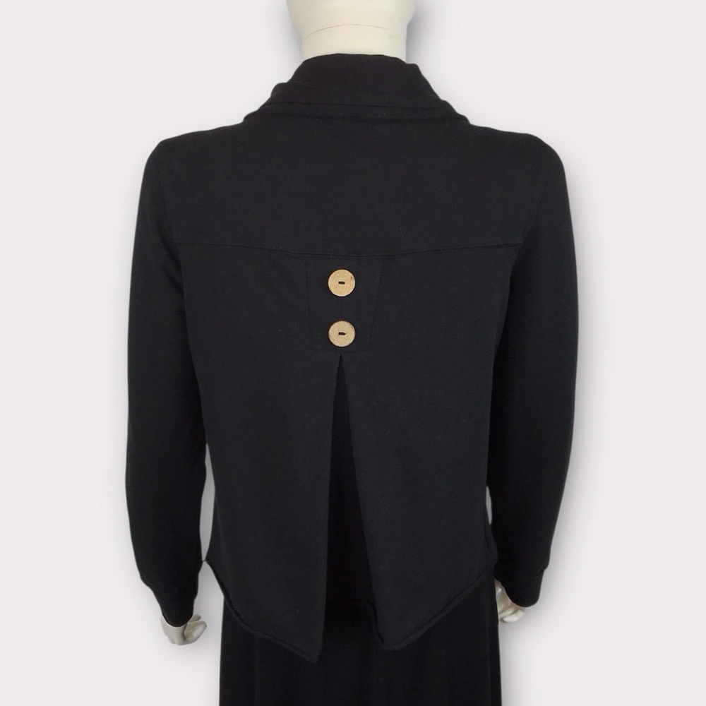 Nomadic Traders Black Ruffle Boho Jacket with But… - image 5